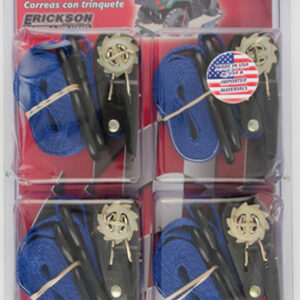 (4)1" X 6' 2000 LB RACHET STRAP BLUE