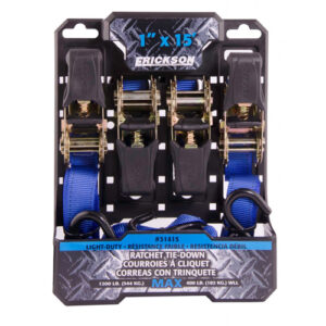1" X 15' 1200 LB RACHETING TIEDOWN BLUE