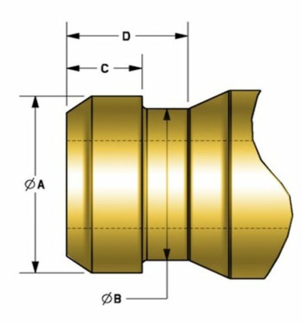 KPMI SEAL, RED VITON, 5.5MM STE M X 0.365" GUIDE(PACK OF 16)