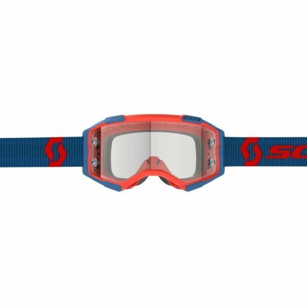 SCOTT FURY CLEAR DARK BLUE/NEON RED CLEAR WORKS